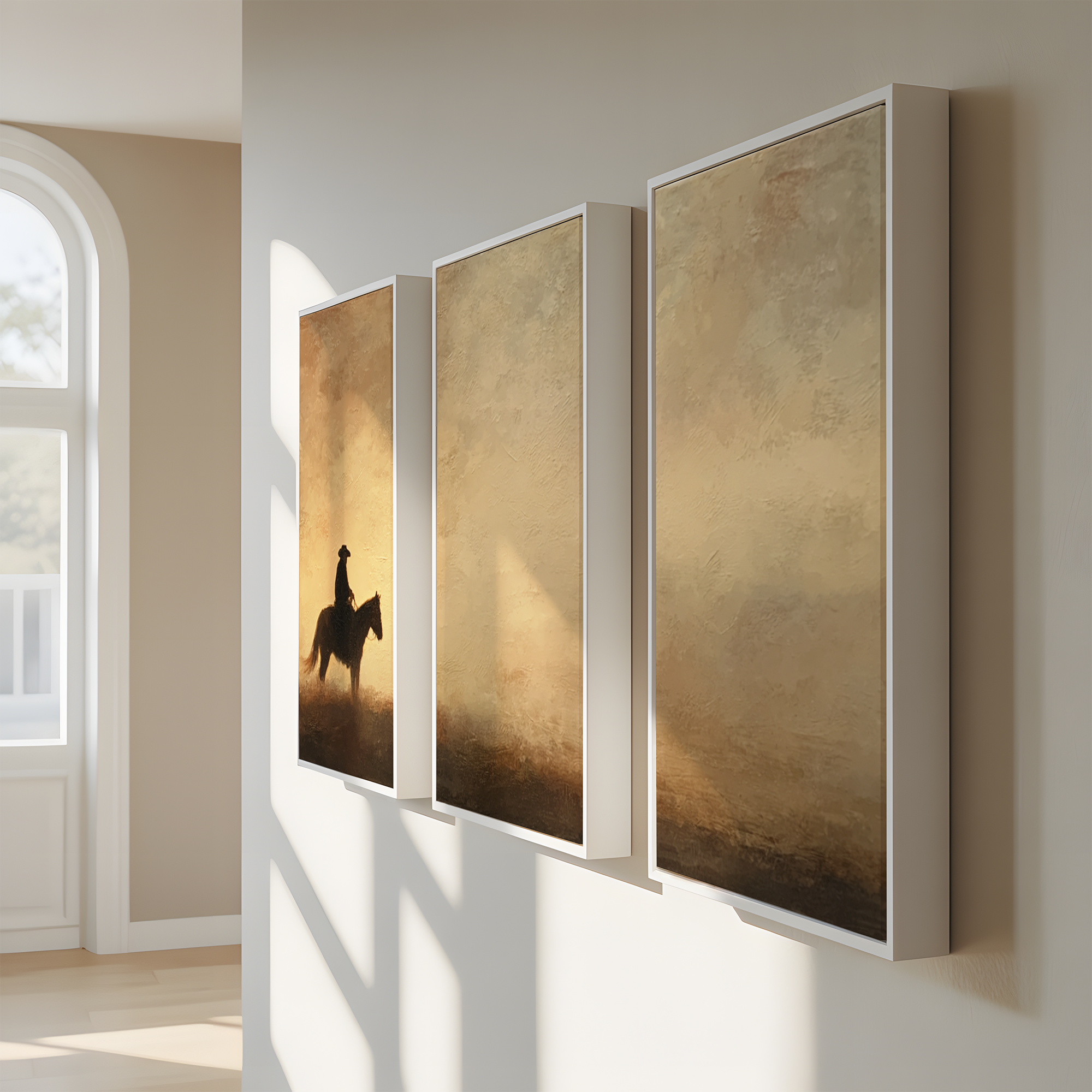 Evening Ride (Triple Canvas)